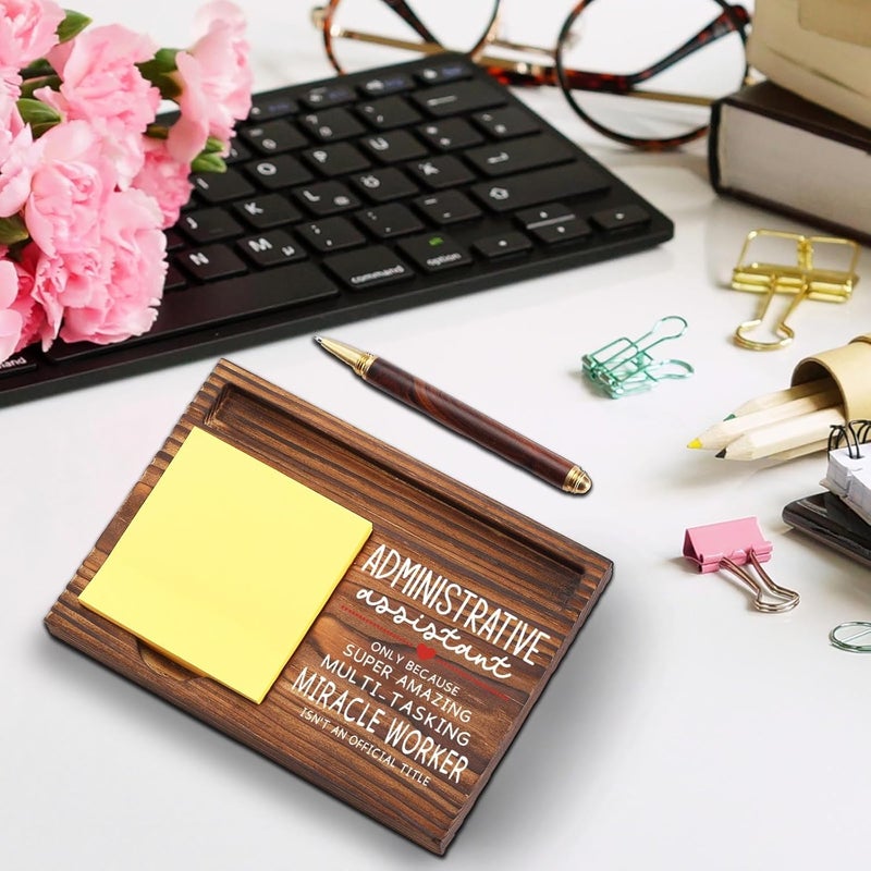 YODOCAMP Administrative Assistant Gifts Admin Assistant Appreciation Gifts, Thank You Gifts for Office Assistant Secretary Front Desk, Admin Assistant Desk Self-Stick Note Pad Holders TZP01 - Image 4